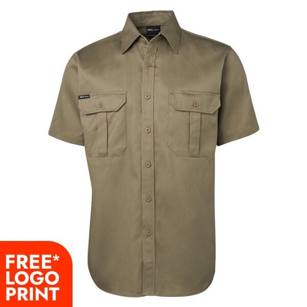 Mens Short Sleeve 190G Work Shirt Thumbnail